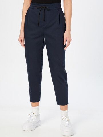 DRYKORN - regular Pantalón plisado 'LEVEL' en azul: frente