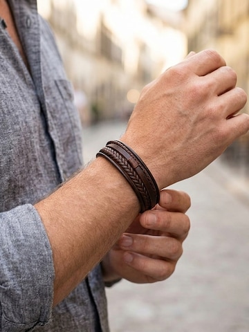 Bracelet 'LEDERARMBAND SHADOW' UNIQAL en marron
