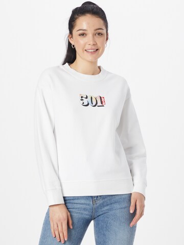 LEVI'S ® Μπλούζα φούτερ 'Graphic Standard Crewneck Sweatshirt' σε λευκό: μπροστά