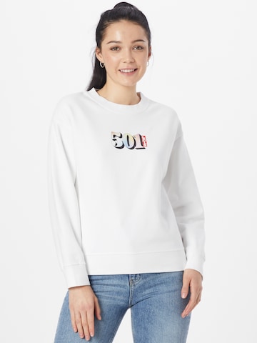 LEVI'S ® Sweatshirt 'Graphic Standard Crewneck Sweatshirt' in Wit: voorkant