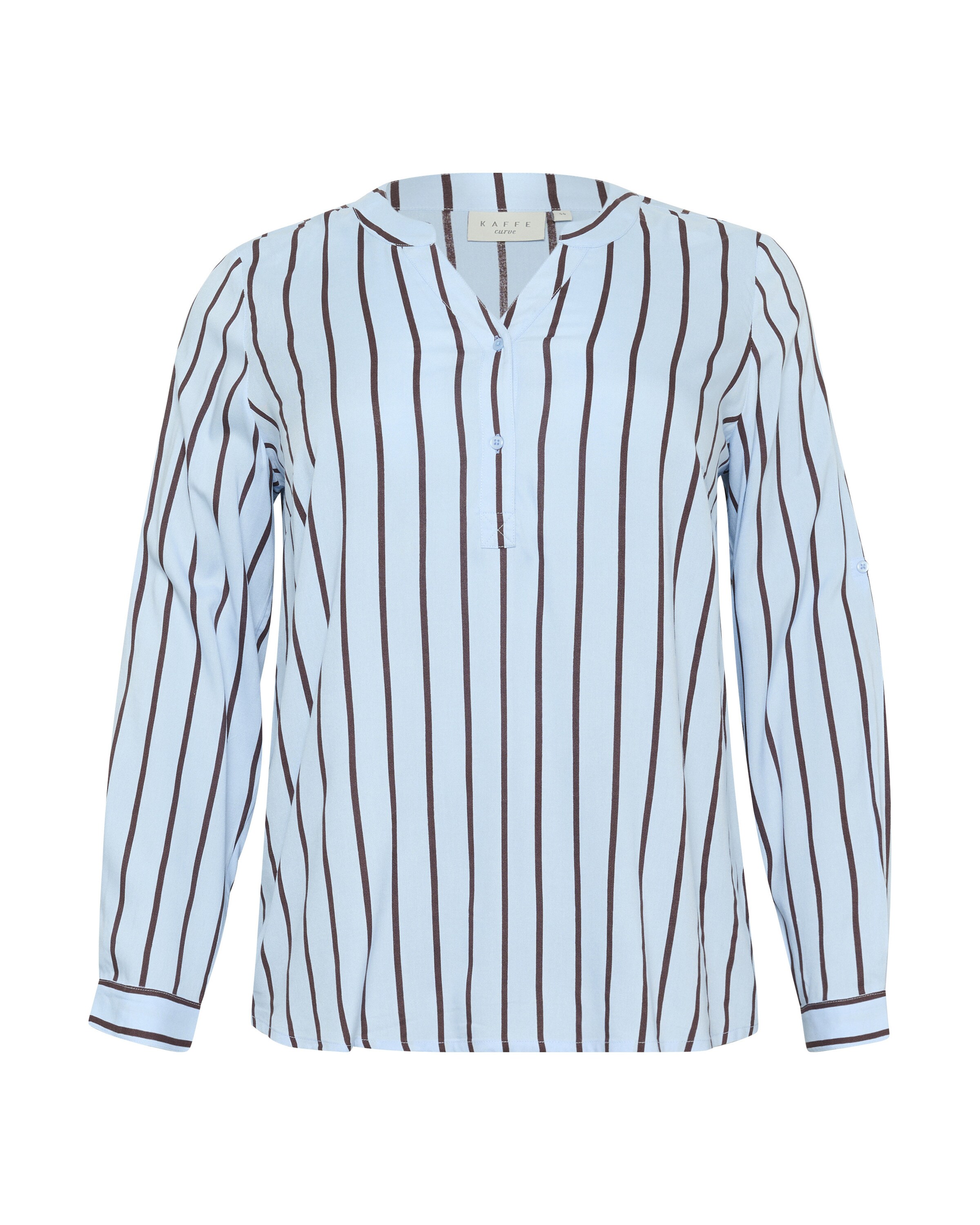 Bluză 'KCsida' de la KAFFE CURVE pe albastru: față