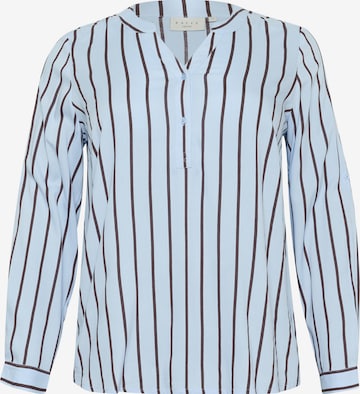 zils KAFFE CURVE Blūze 'KCsida': no priekšpuses