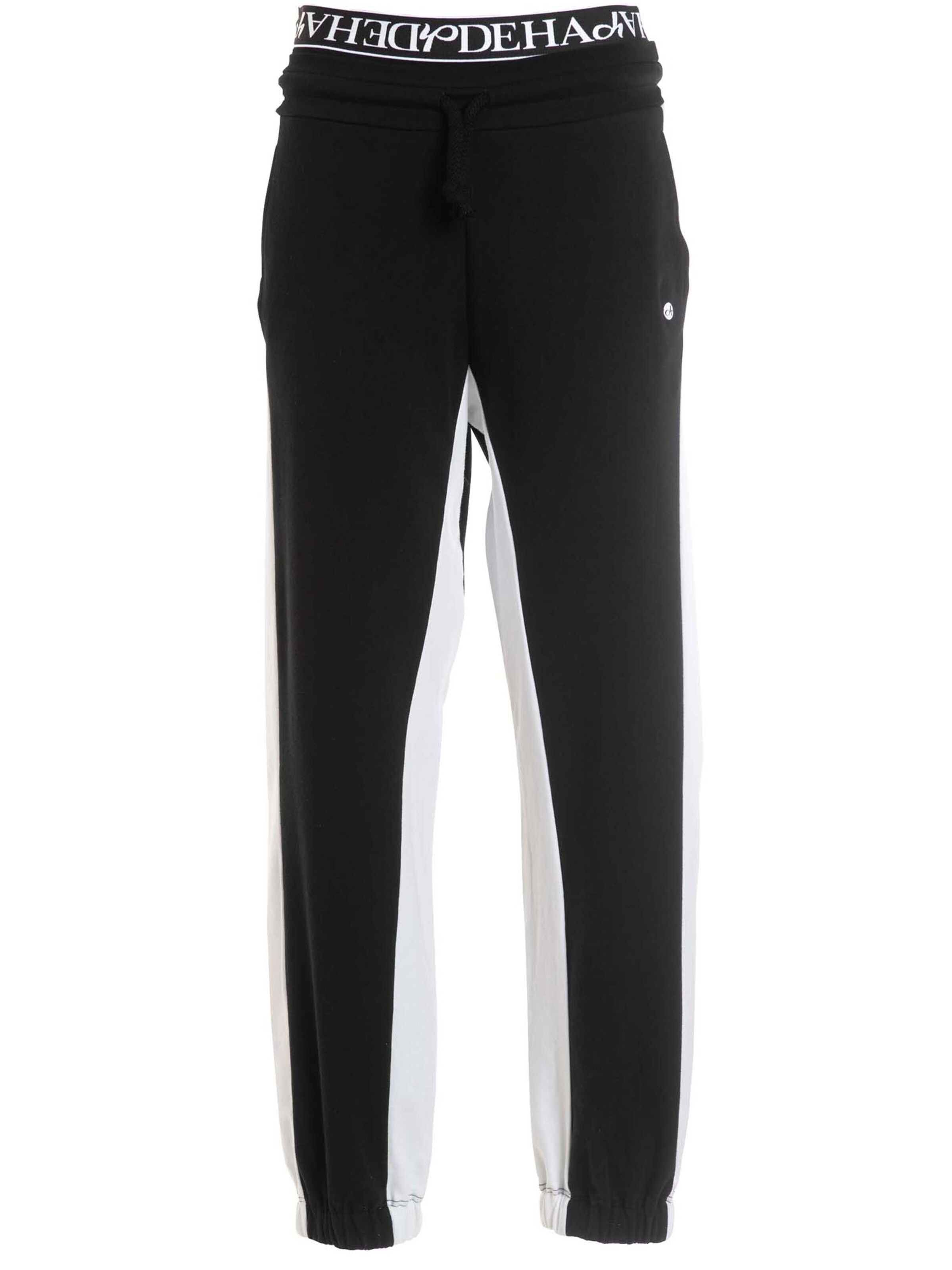 DEHA Tapered Broek in Zwart: voorkant
