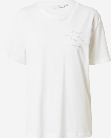 T-shirt 'Liv' MSCH COPENHAGEN en blanc : devant