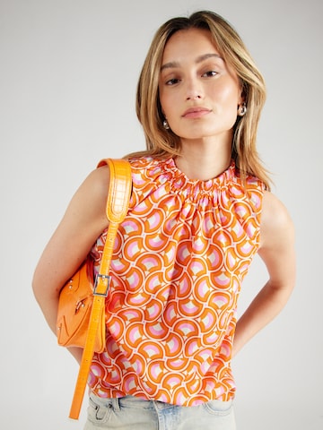 Camicia da donna di Emily Van Den Bergh in arancione: frontale