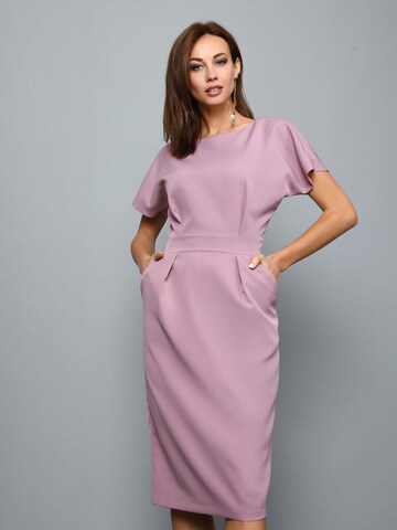 Awesome Apparel Dress in Pink: front