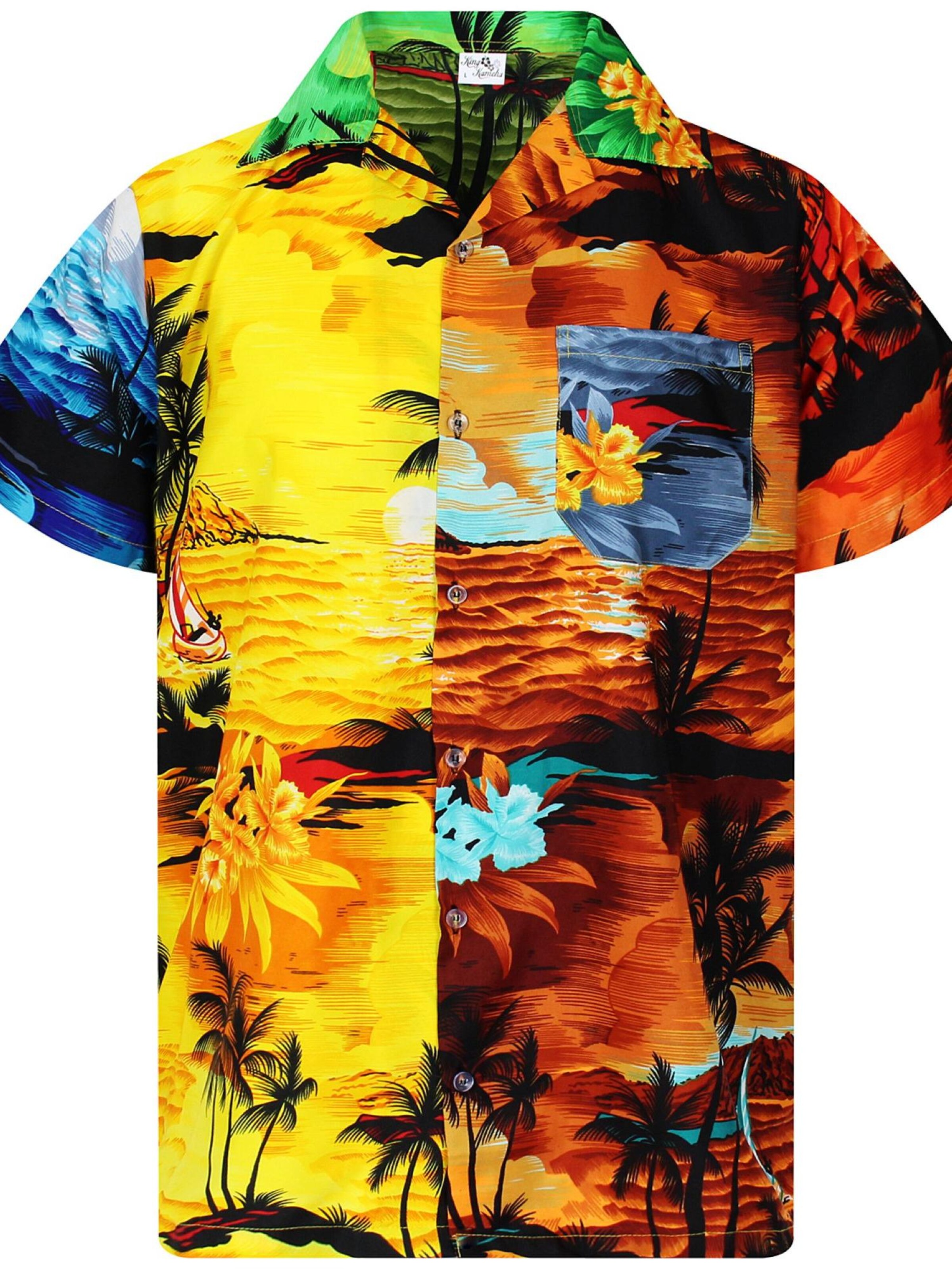 King Kameha Shirt 'Surf' in Mixed colors