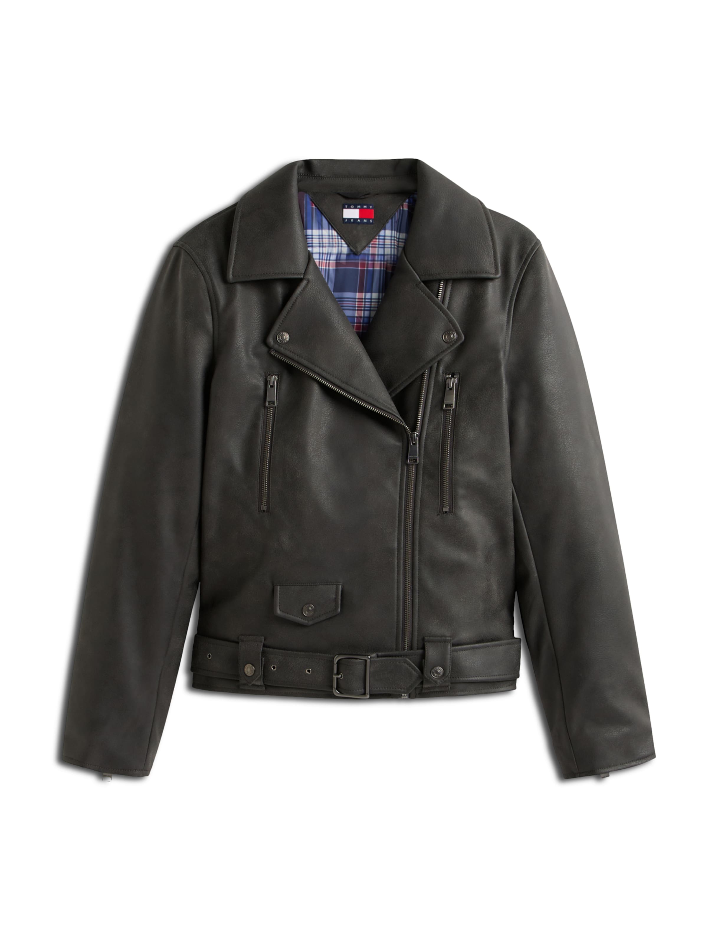 Tommy Jeans - Chaqueta de entretiempo en negro: frente