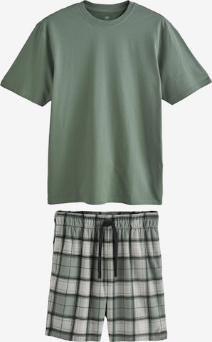 NextKratka pidžama - zelena boja: prednji dio