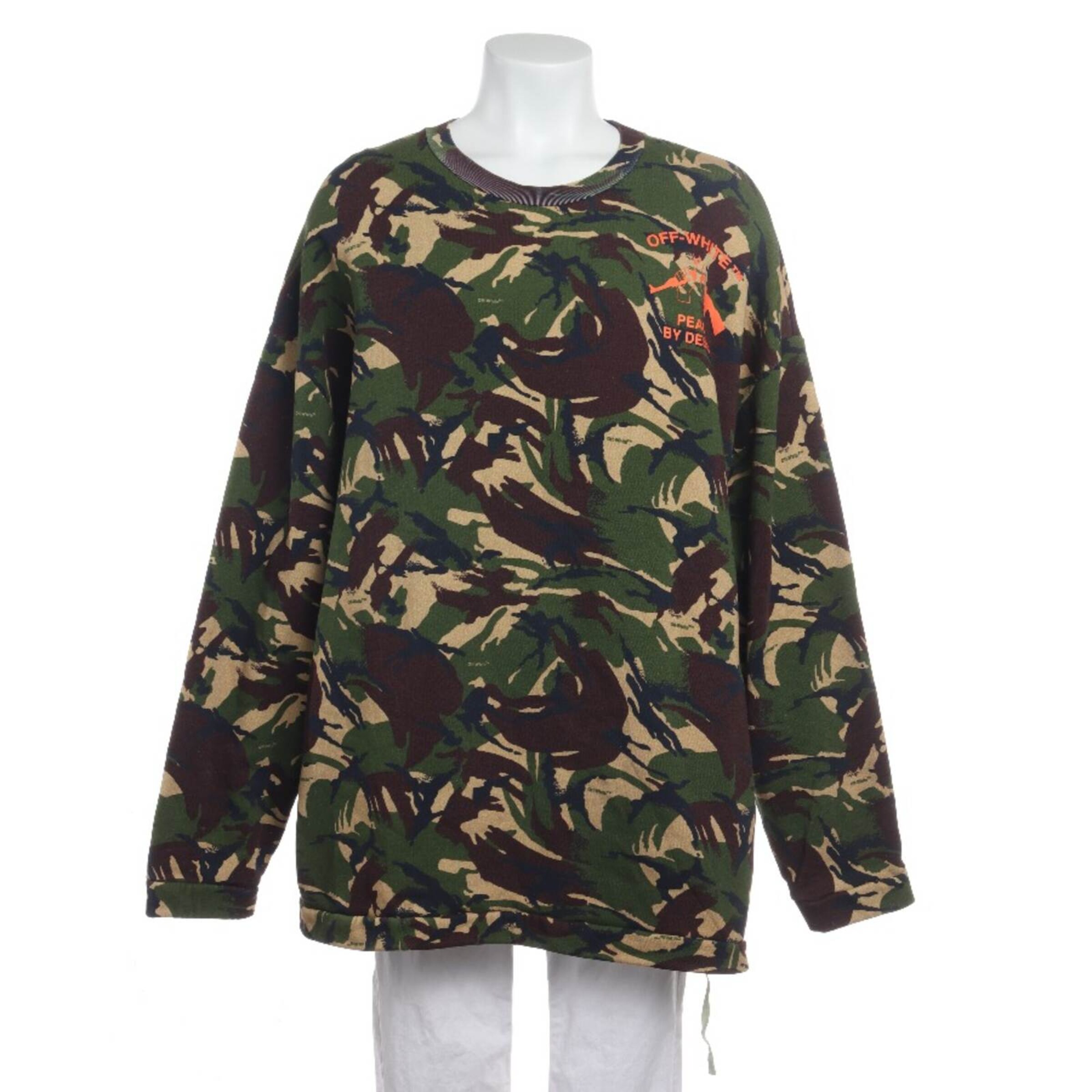 Off-White Sweatshirt / Sweatjacke XL in Mischfarben: Vorderseite