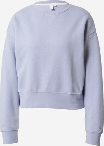 Sweat-shirt QS en violet : devant