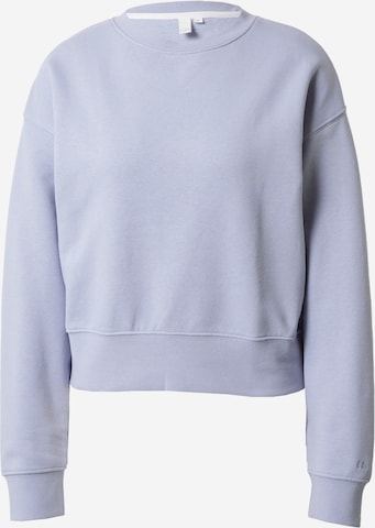 QS Sweatshirt in Lila: voorkant