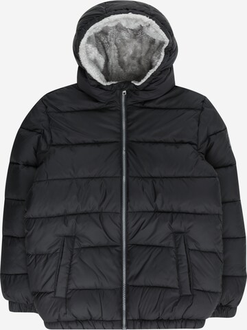 UNITED COLORS OF BENETTON Winter Jacket in Black: front