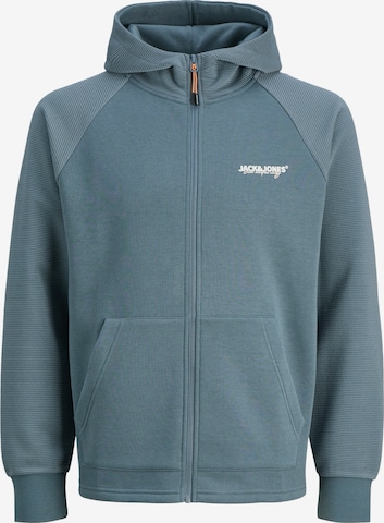 JACK & JONES Кофта на молнии 'JJThatcher' в Синий: спереди