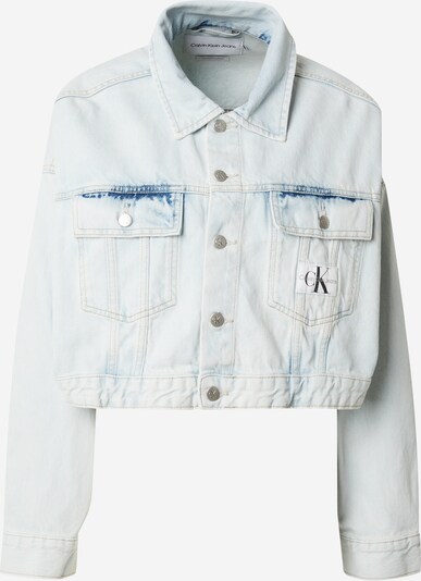 Geacă de primăvară-toamnă Calvin Klein Jeans pe albastru deschis / negru / alb, Vizualizare produs