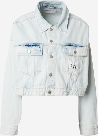 Calvin Klein Jeans Veste mi-saison en bleu clair / noir / blanc, Vue avec produit