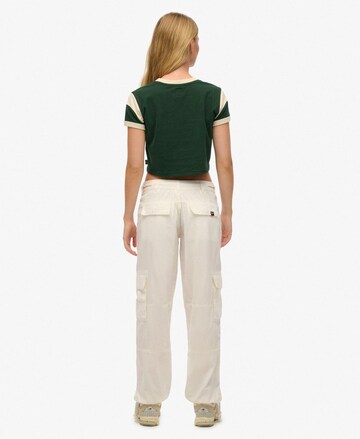 Superdry Loose fit Cargo trousers in White