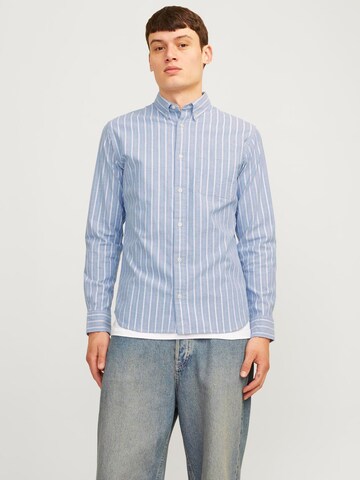 JACK & JONES Slim Fit Hemd 'JPRBLUBrook' in Blau: Vorderseite