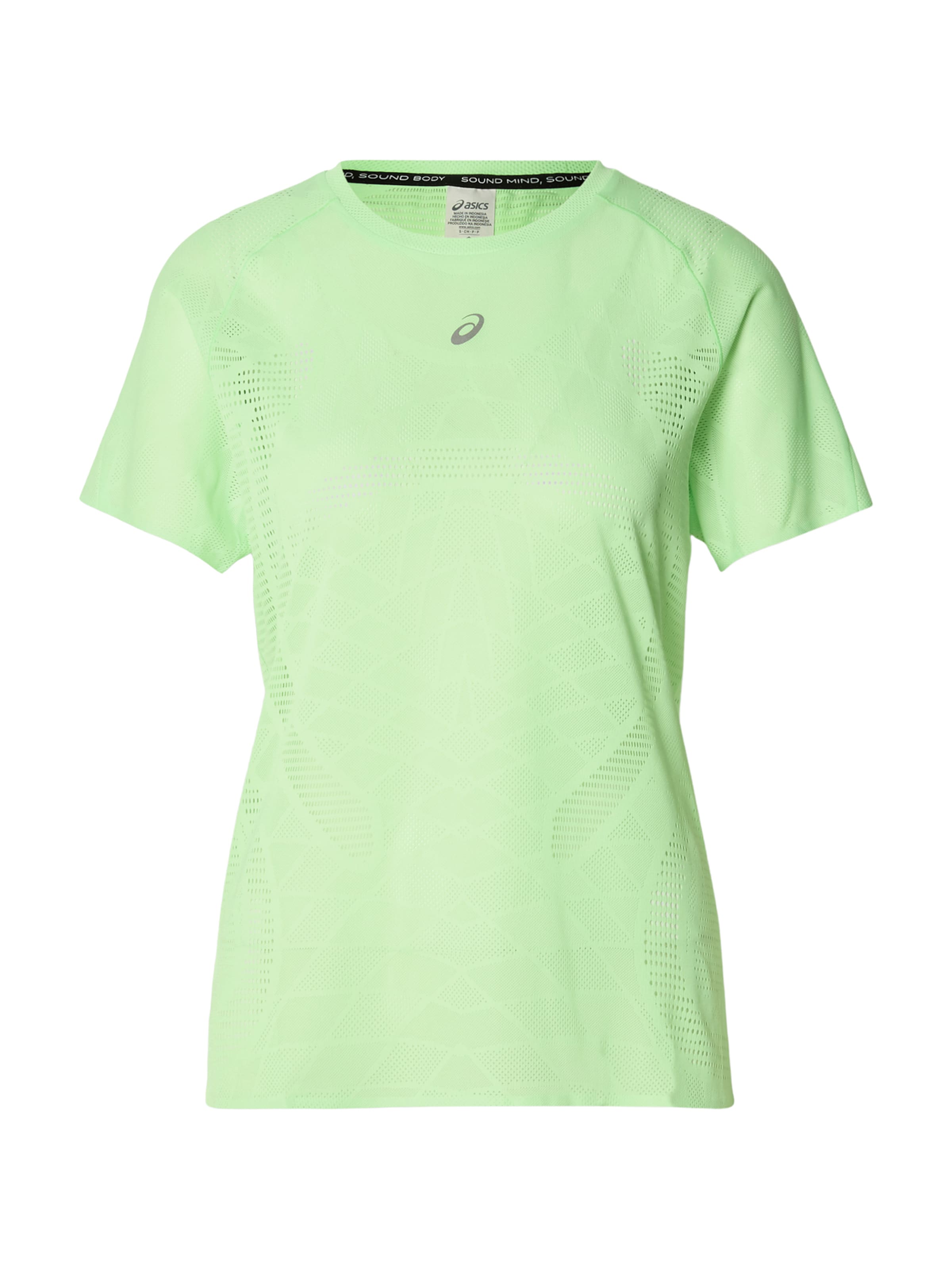 ASICS Performance Shirt 'METARUN' in Green: front