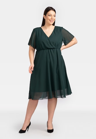 Robe de cocktail ' DENISA ' Karko en vert