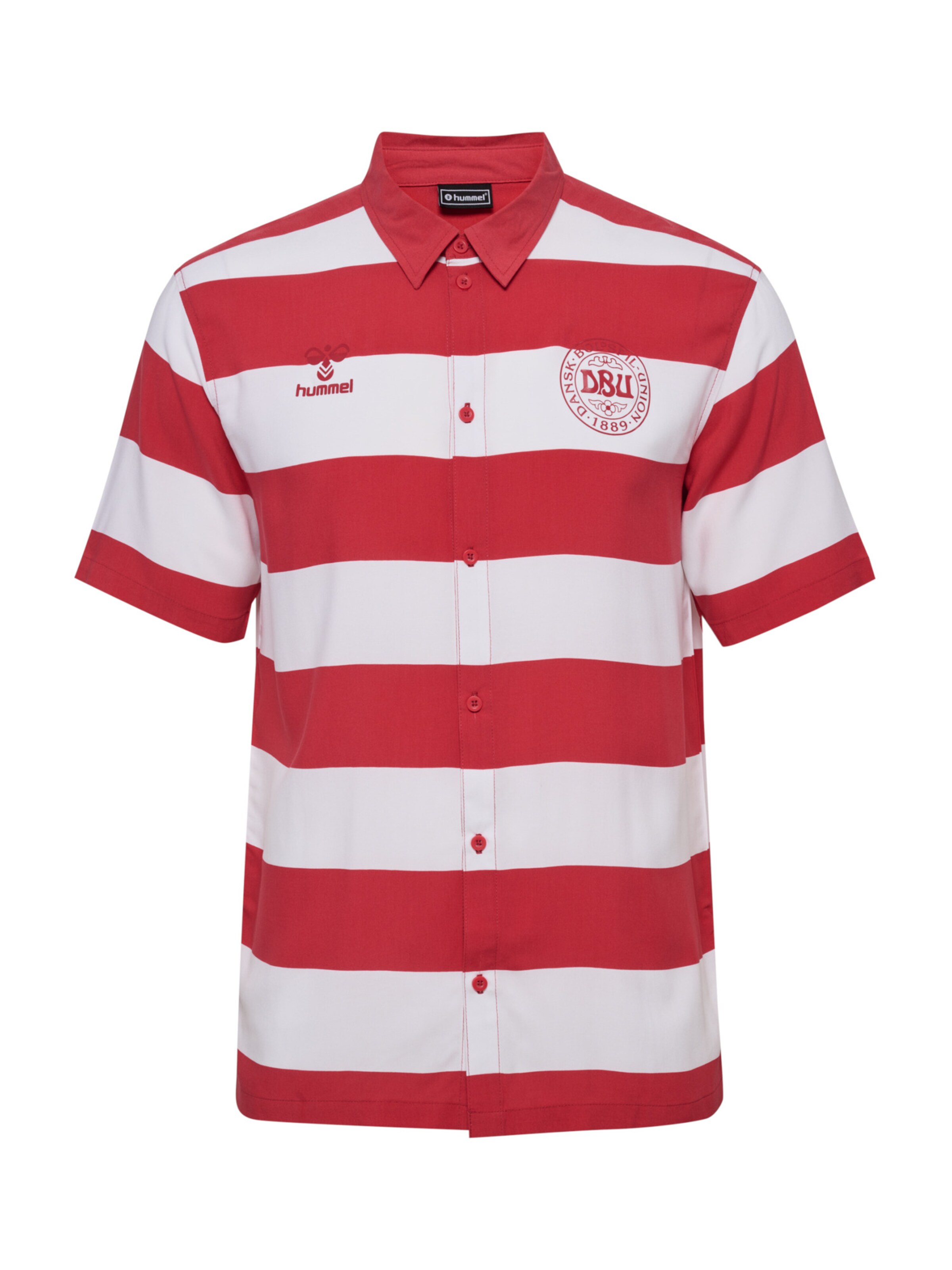 Hummel Regular Fit Hemd 'Dänemark' in Rot: Vorderseite