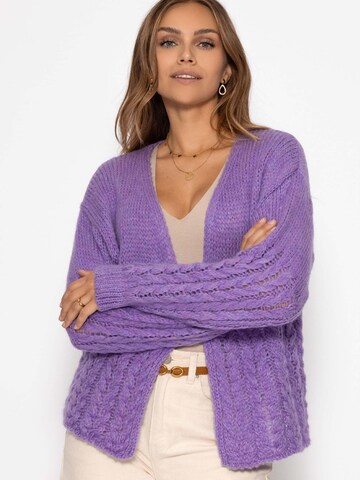 SASSYCLASSY Oversized Cardigan in Purple