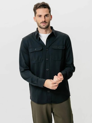 TEESHOPPEN - Camisa ' Performance ' en azul: frente