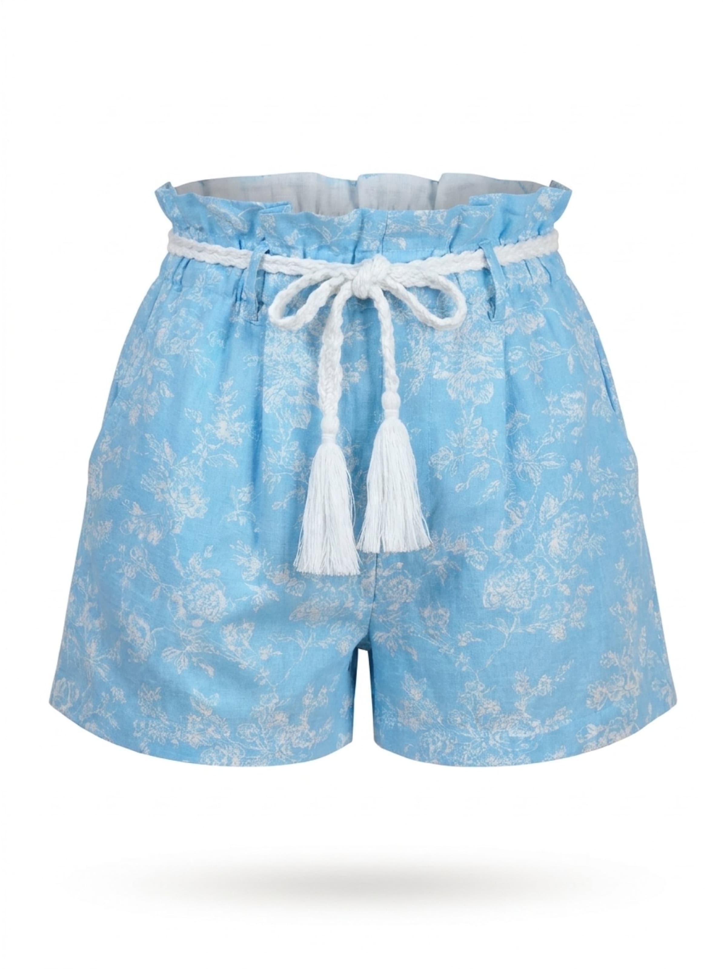 Regular Pantalon 'Short Ilaria' Miss June en bleu