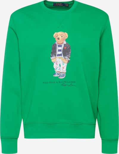 Bluză de molton Polo Ralph Lauren pe verde iarbă / mai multe culori, Vizualizare produs