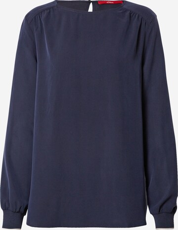 s.Oliver Blouse in Blauw: voorkant