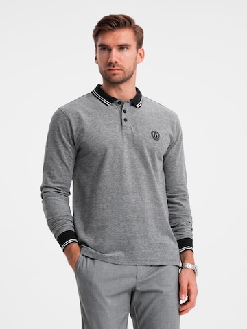 T-Shirt 'OM-POLS-0129' Ombre en noir : devant