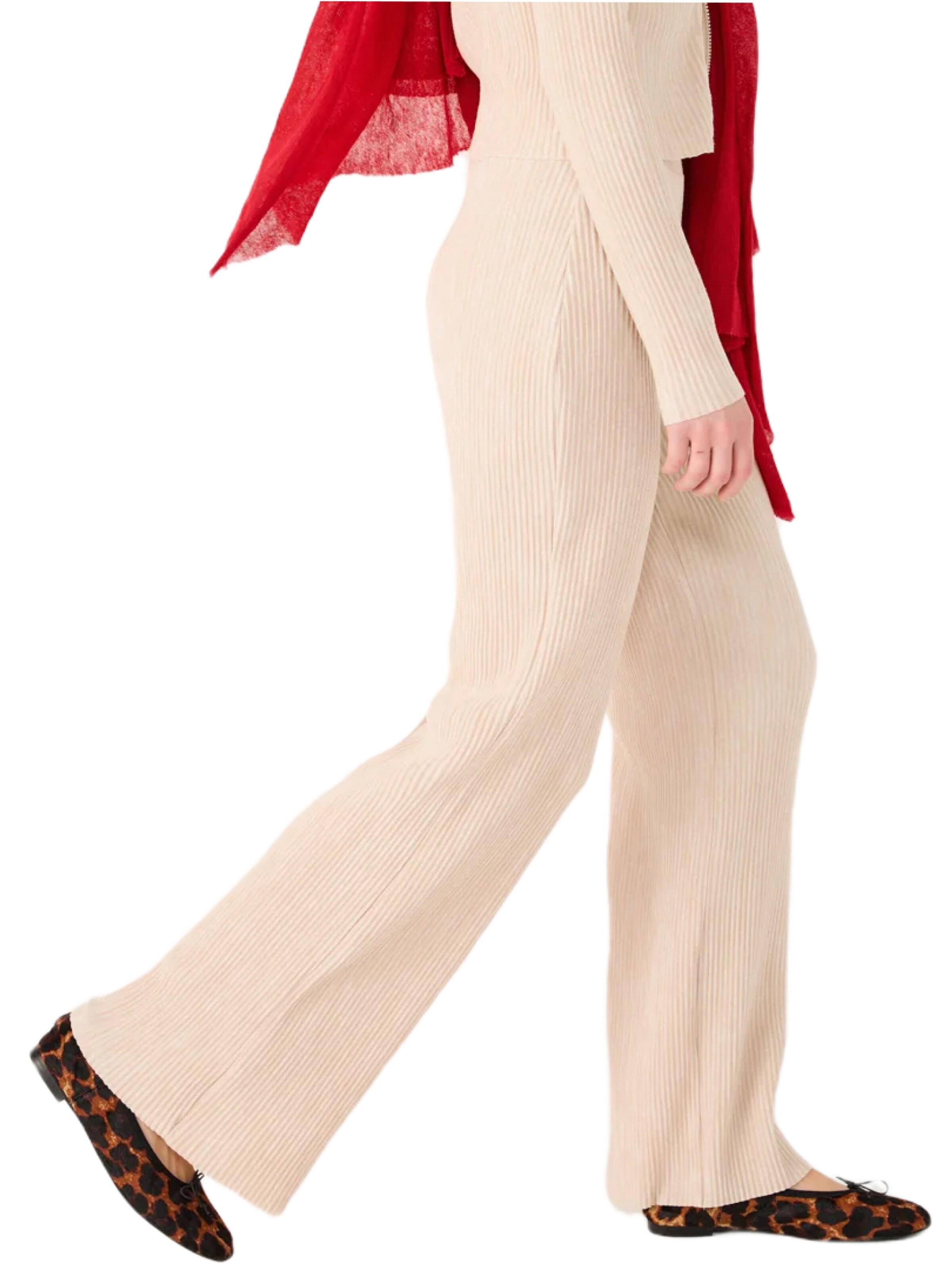 No Matter What Wide Leg Hose in Beige