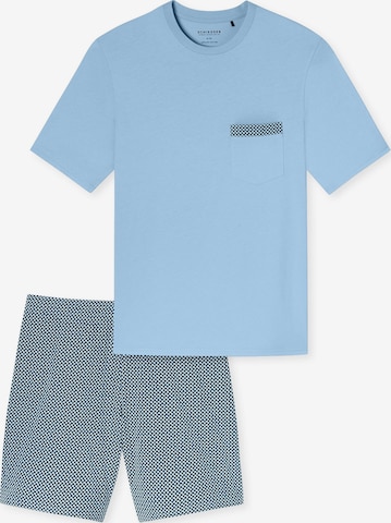 SCHIESSER - Pijama corto 'Comfort Nightwear' en azul: frente