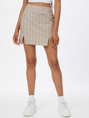 Motel Skirt in Grey: front