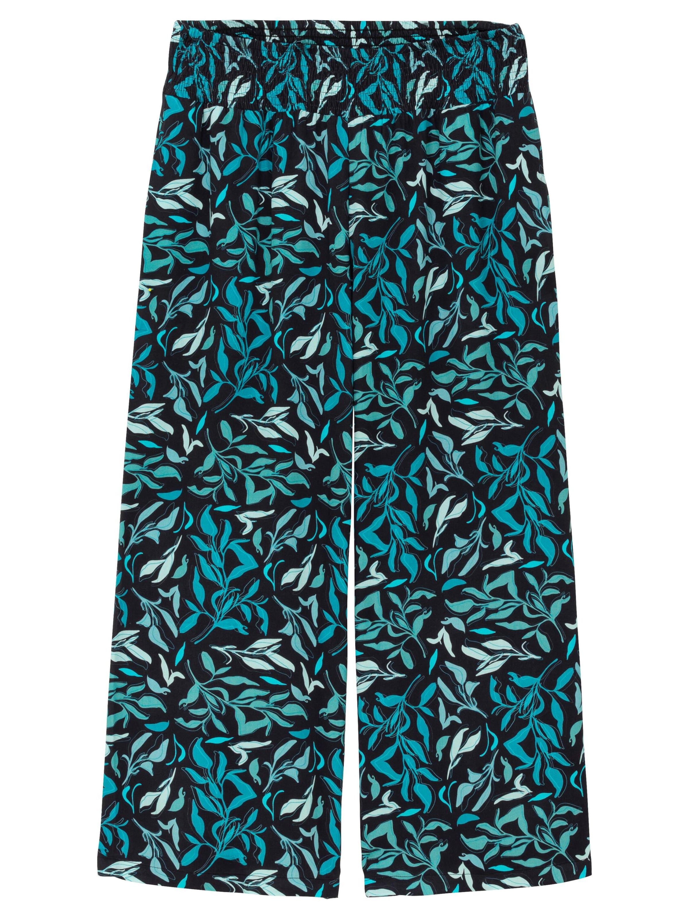 SHEEGO Wide leg Broek in Blauw: voorkant