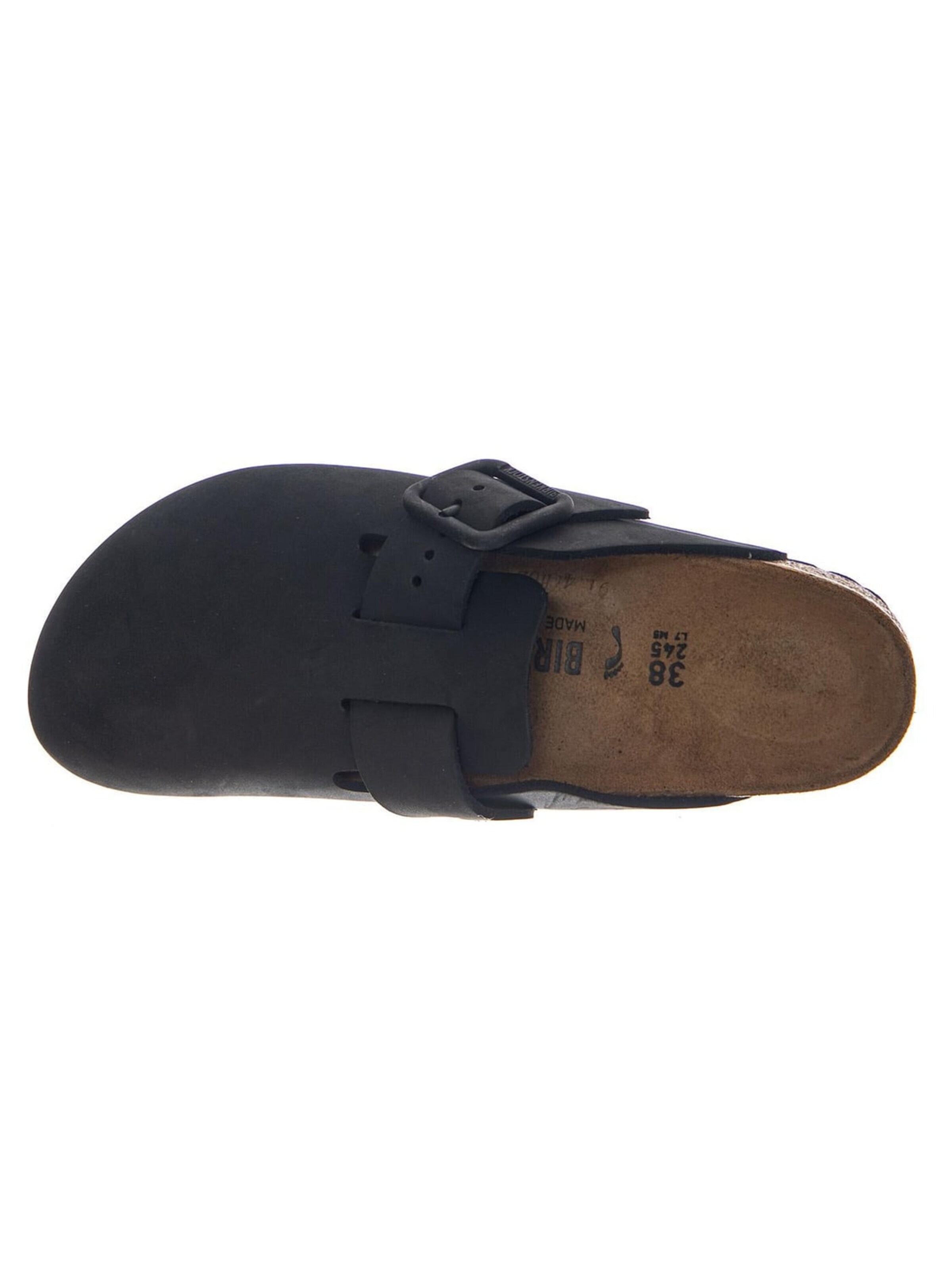 Sandalo 'BOSTON WB NUBUCK LEATHER NARROW FIT BLACK' di BIRKENSTOCK in nero