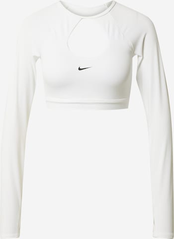 T-shirt fonctionnel NIKE en blanc : devant