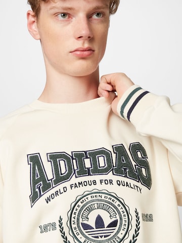 Sweat-shirt 'Varsity' ADIDAS ORIGINALS en blanc