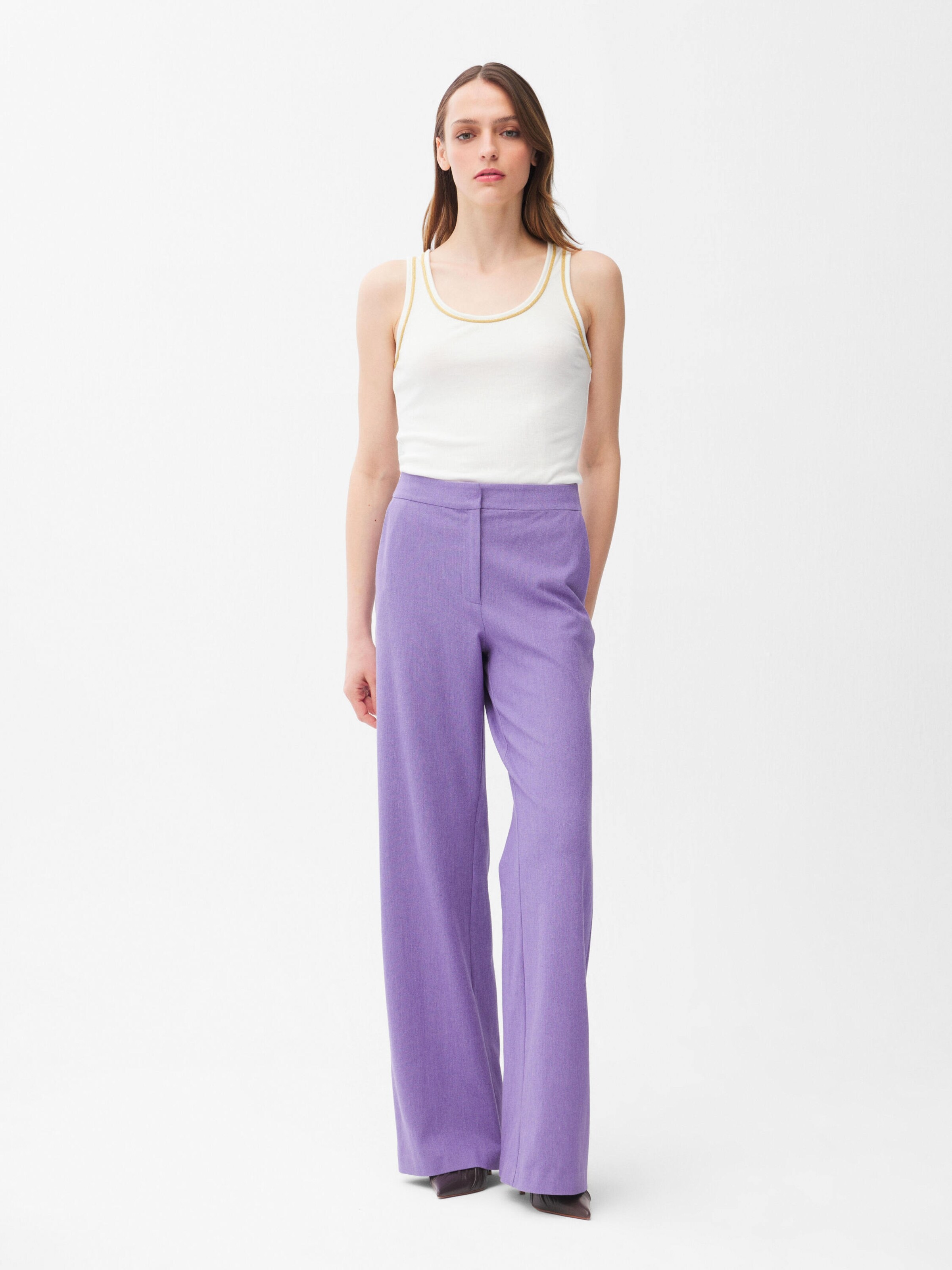 Regular Pantalon adl en violet