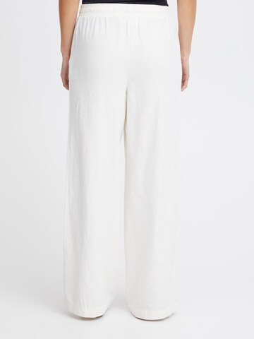 Wide leg Pantaloni ' IHLINO ' di ICHI in bianco