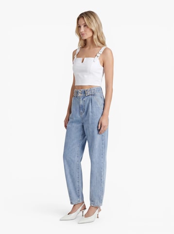 Hoermanseder Tapered Pleat-front jeans 'Hava' in Blue