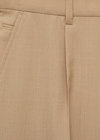 MANGO MAN Slimfit Hose 'Tropical' in Braun
