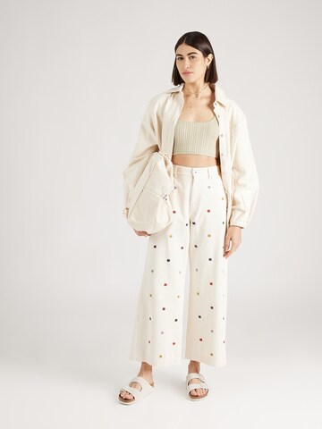 Weekend Max Mara Wide leg Παντελόνι 'OGGERI' σε μπεζ