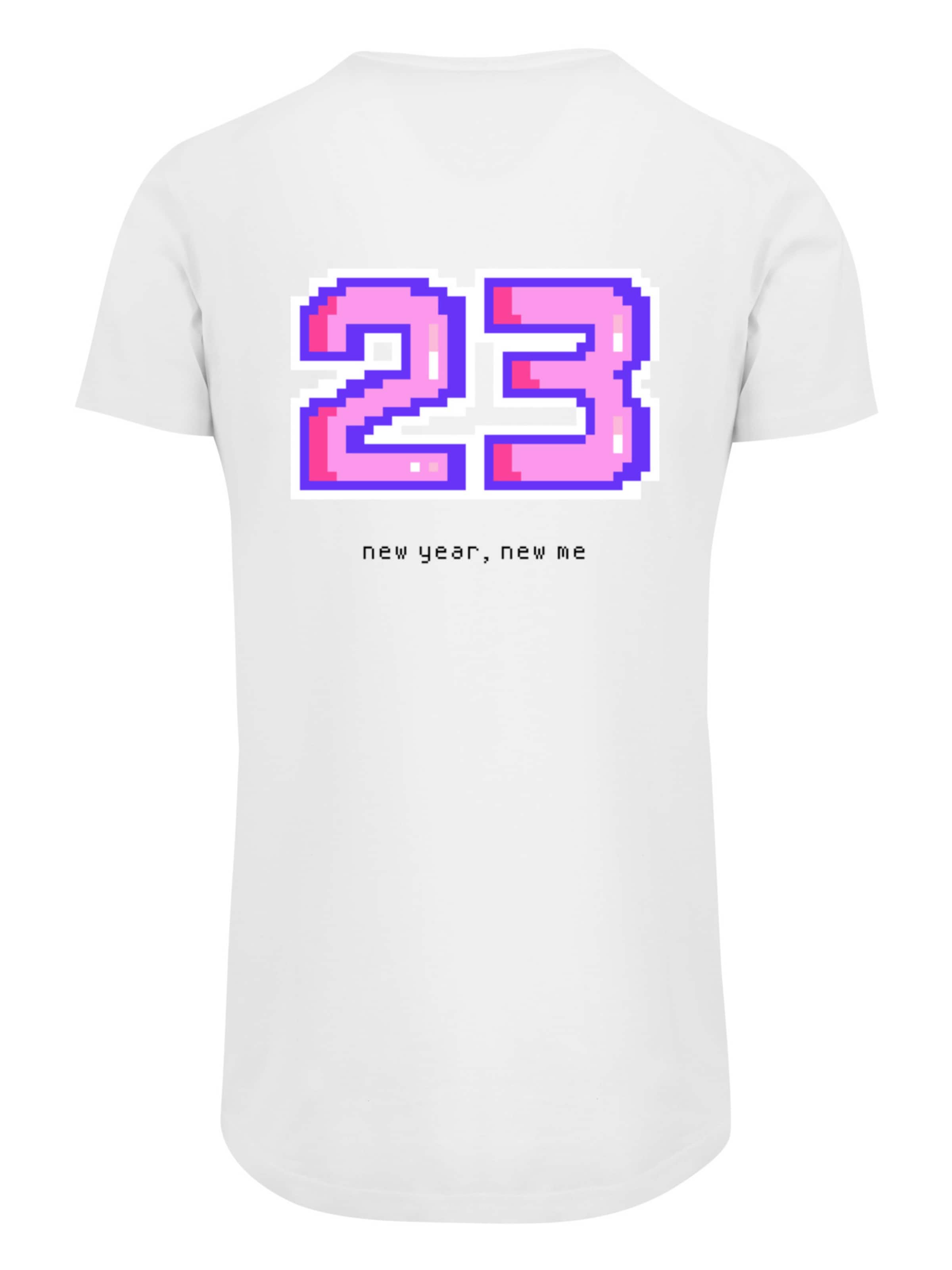 F4NT4STIC Shirt 'SIlvester Party Happy People Only' in Weiß