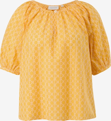 comma casual identity Blouse in Oranje: voorkant