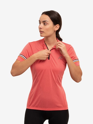 Rukka Функциональная футболка 'Ranevo' в Ярко-розовый: спереди
