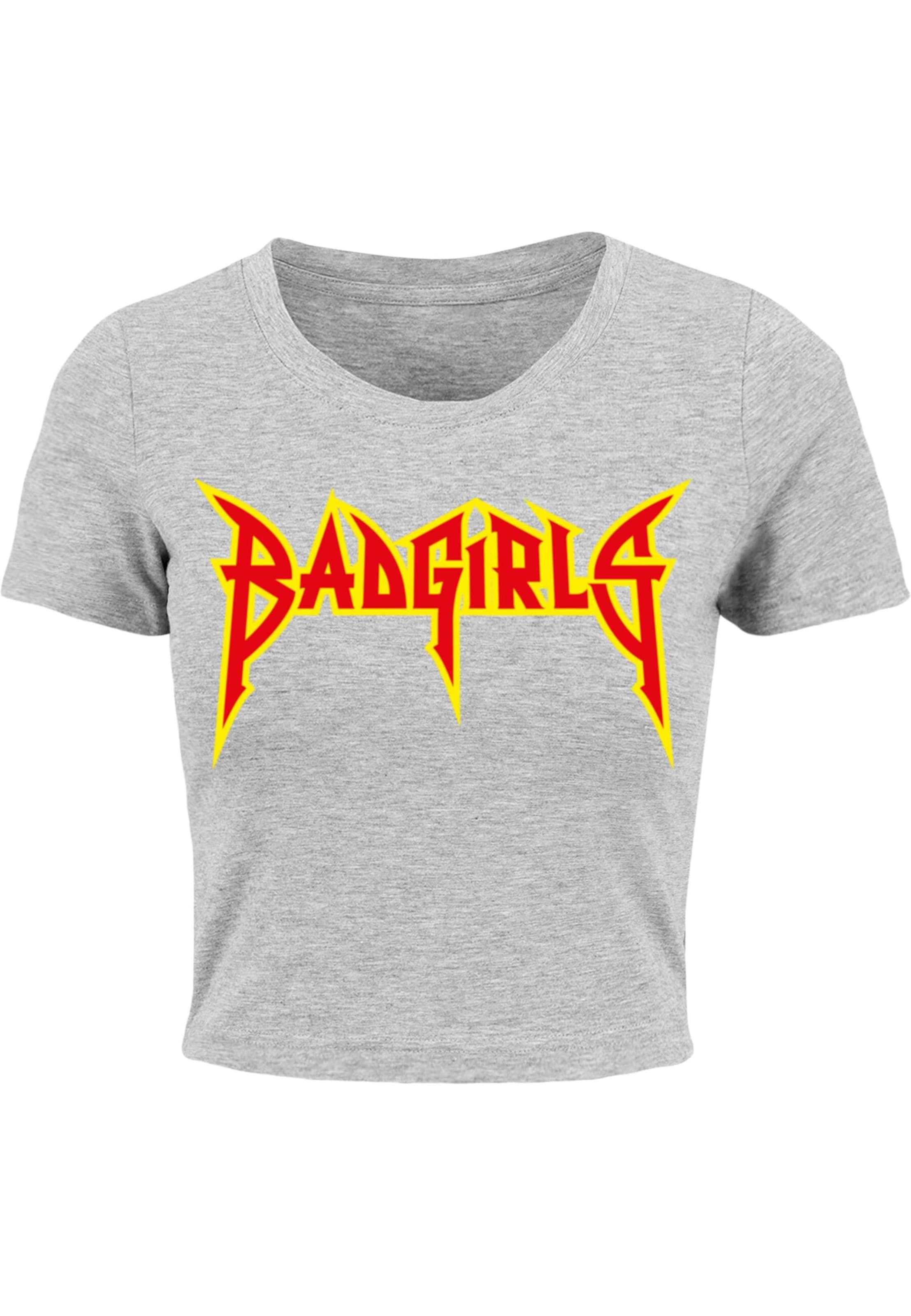 Maglietta 'Badgirls' di Mister Tee in grigio: frontale