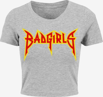 Maglietta 'Badgirls' di Mister Tee in grigio: frontale