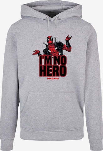 ABSOLUTE CULT Sweatshirt 'Deadpool - I Am No Hero' in Grijs: voorkant