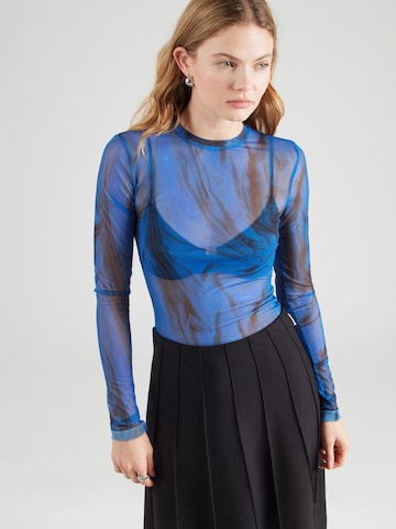 WEEKDAY Shirt 'Nico' in Blauw: voorkant